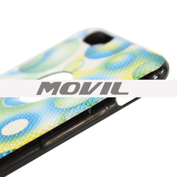 NP-2676 Impreso stick piel tpu funda pu cubierta trasera para apple iPhone 6-4